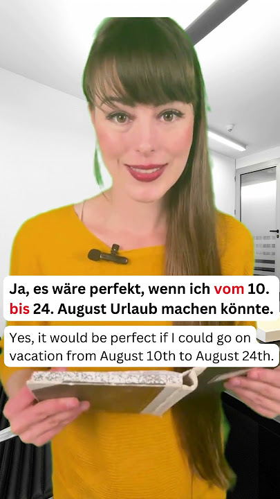 Dialog: Urlaubsantrag   🏖️ #learngerman #deutsch #deutschkurs #deutschlernen