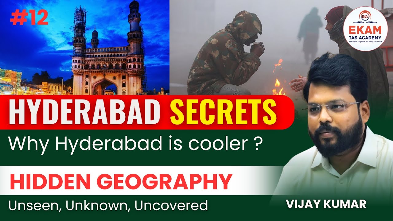 Hyderabad vs Vizag Climate | Continental & Maritime Influence | UPSC Geography