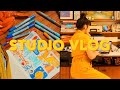 STUDIO VLOG ✷ STORE PREP, HOW TO SCAN ARTWORK, DRAWING