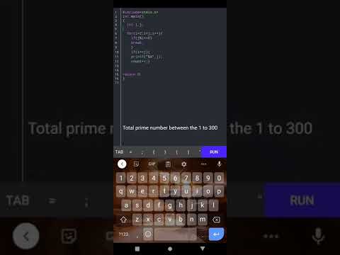 c program to find all prime number between 1 to 300