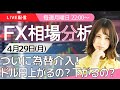 4月29日(mon)チャート分析・解説