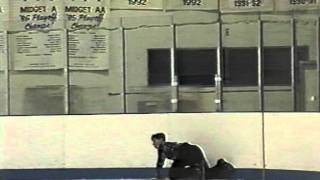 Jonathon Hunt breaks blade on a triple lutz at 1999 South Atlantics