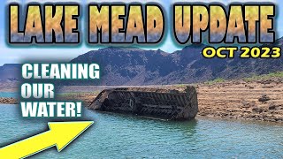 PFAS, Sewage, Drugs & Boat Wreck CLEANUP Lake Mead Water Level Update Hoover Dam #update #2023 #fall