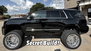 THE SECRET BUILD!! Lifted Yukon Denali on CHROME FTS Lift Kit!! The Perfect Build! Female Driver!