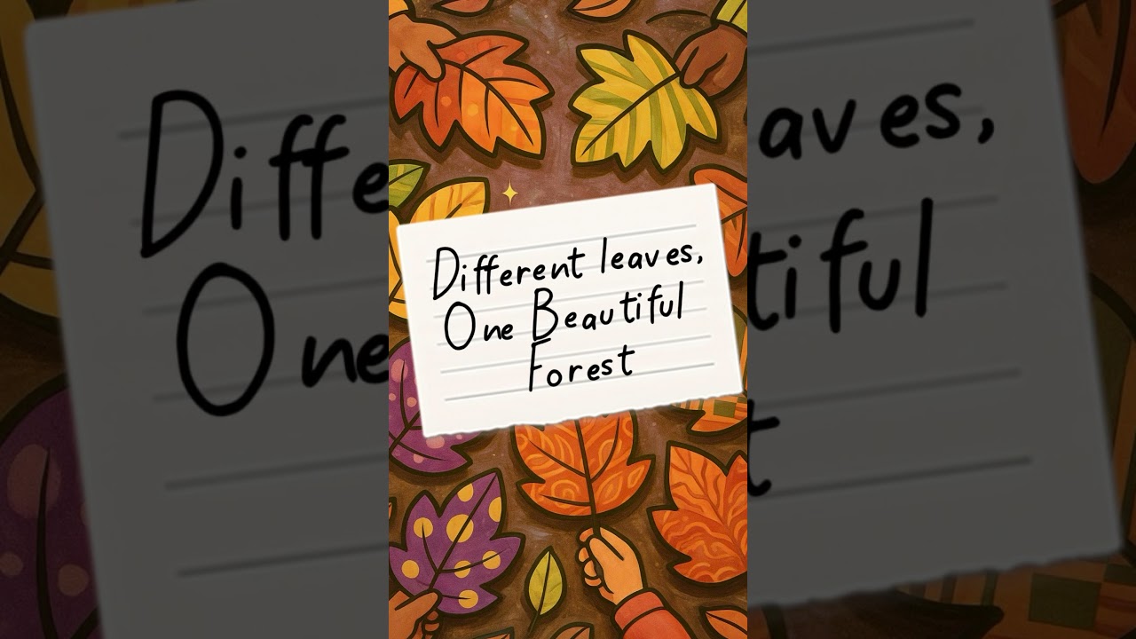 Our Differences Make the World Beautiful 🍁 | Fall Kids Affirmation