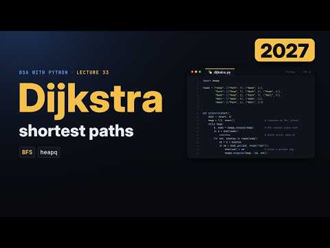 Shortest Paths in Python (2027): BFS and Dijkstra's Algorithm With heapq, Step by Step