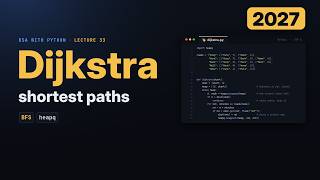 Shortest Paths in Python (2027): BFS and Dijkstra's Algorithm With heapq, Step by Step