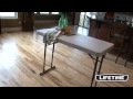 Small Adjustable Height Folding Table