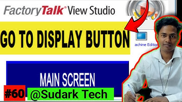 Go To Display Button in Factory Talk View Studio HMI | Rockwell Automation | Sudark Tech