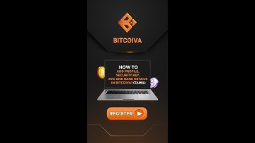 How to verify your profile, kyc, security key, and bank details in Bitcoiva? Tamil #bitcoiva
