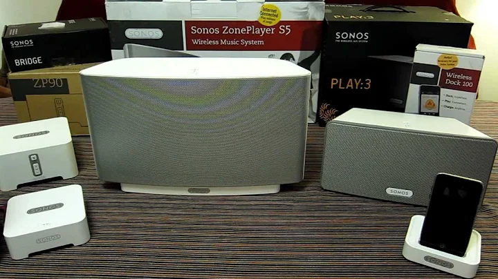 My home SONOS system - multi room - Hands on Review. PLAY 3, PLAY 5, CONNECT, BRIDGE & DOCK