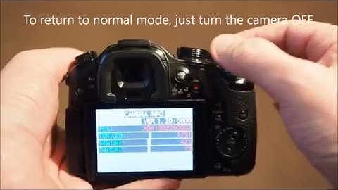 How to find the shutter count on a Panasonic GH3 or GH4 camera? - Backup VLog, if installed, before!