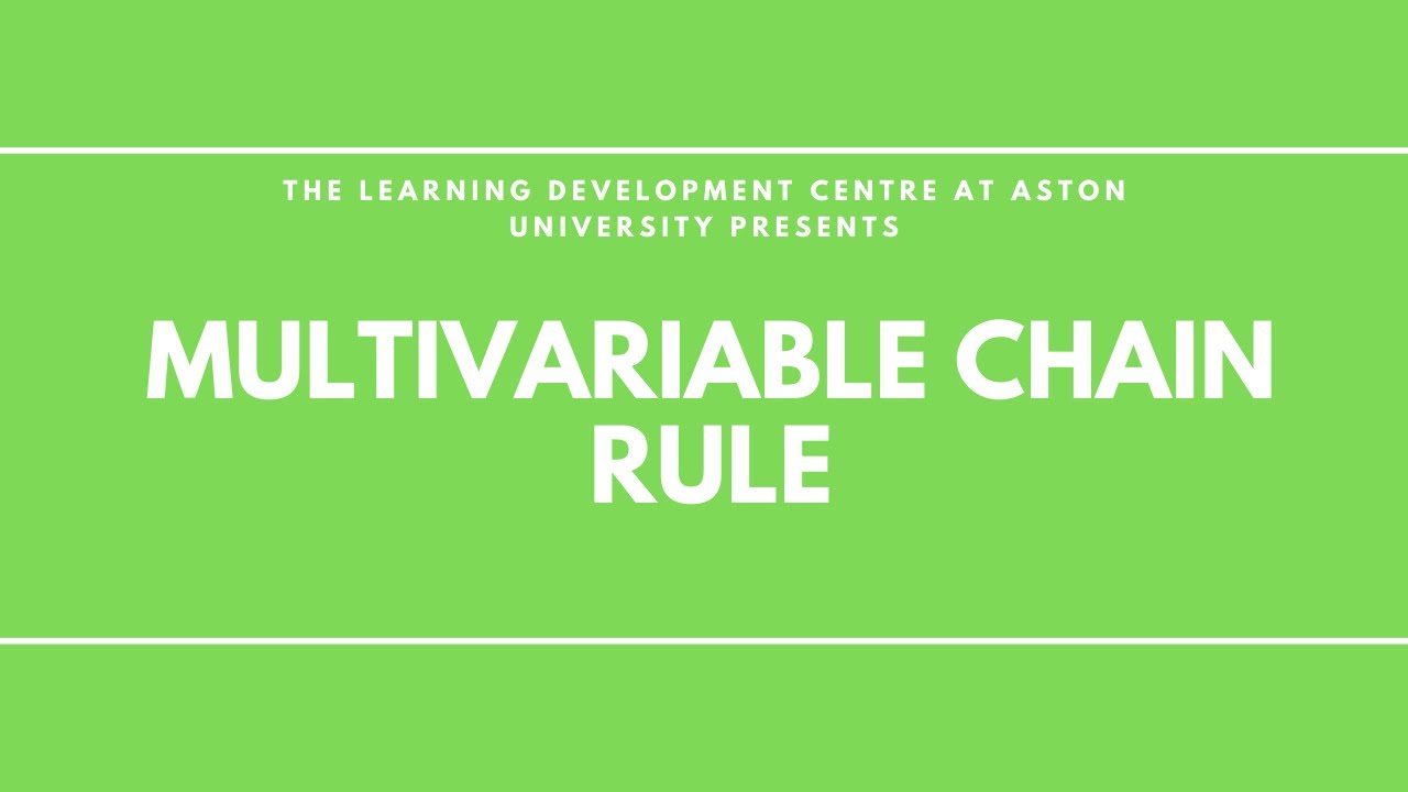 Partial Differentiation using Change of Variable (Multivariable Chain Rule)