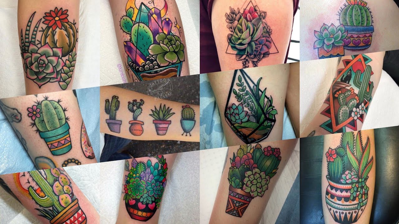 30 lindas tatuagens de cactos  Tatuagem de cacto, Tatuagens de