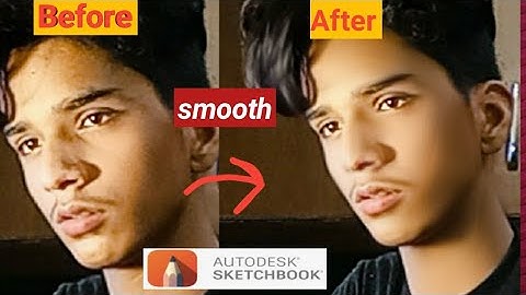 Professional Skin Smoothing tutorial in Autodesk Sketchbook - New trick 2022 like nsb pictures / om
