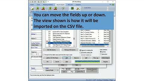 Exporting shipping data from UPS World Ship