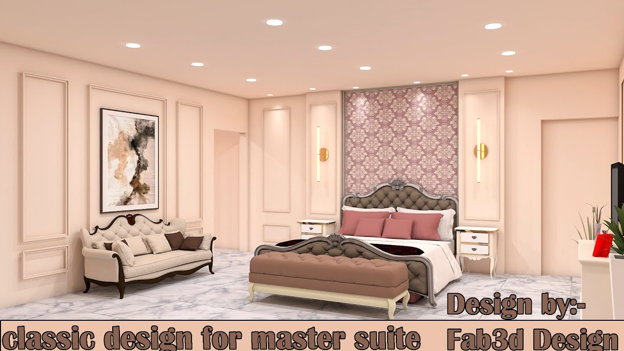 Master suite Interior Design 🤩|| CLASSIC 🔥 Design || Walkthrough ||