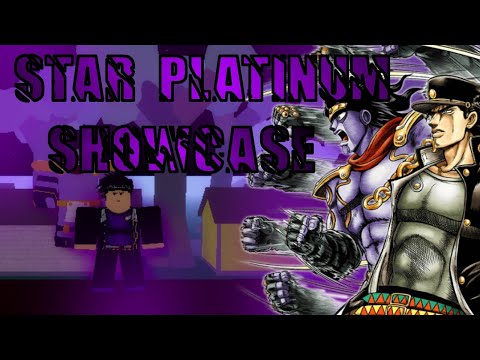 Star Platinum Showcase I Jojo Blox Youtube - jjba morphs roblox