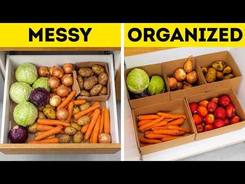 30+ Genius Kitchen Hacks for a Cleaner, More Organized Space! 🤯🏠