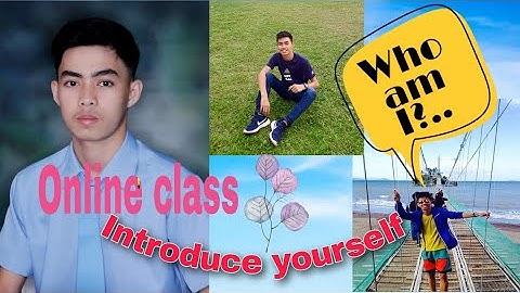 Self-introduction video clip in a creative way | Online class