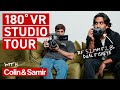 Touring colin and samirs studio in 180 vr