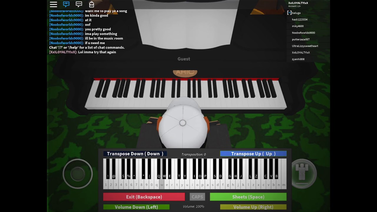 Attempting To Play Havana On Roblox Piano Sheet In Desc Youtube - roblox got talent havana piano sheet