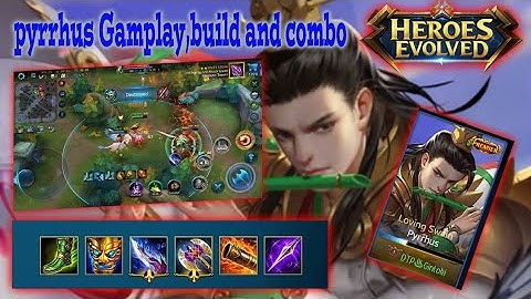 [Heroes Evolved] Pyrrhus Build, gameplay and save play paladium without die