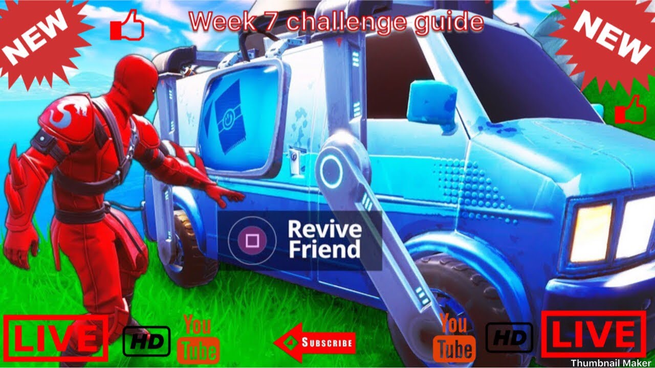 Fortnite Battle Royale Season 8 Update Day Week 7 Challenges Guide - fortnite battle royale season 8 update day week 7 challenges guide new revive van live ps4 pro