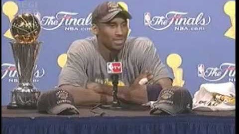 NBA FINALS 2009: FINALS MVP Kobe Postgame Game 5