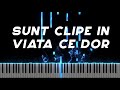 Sunt clipe in viata ce dor - Instrumental Pian - Negativ Pian - Tutorial