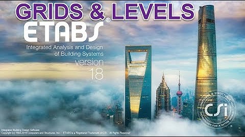 How to Create Grid Level in etabs