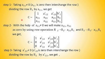 Solution of Simultaneous Equations, Gauss Elimination Method by Dr. Meena     Tiwari.