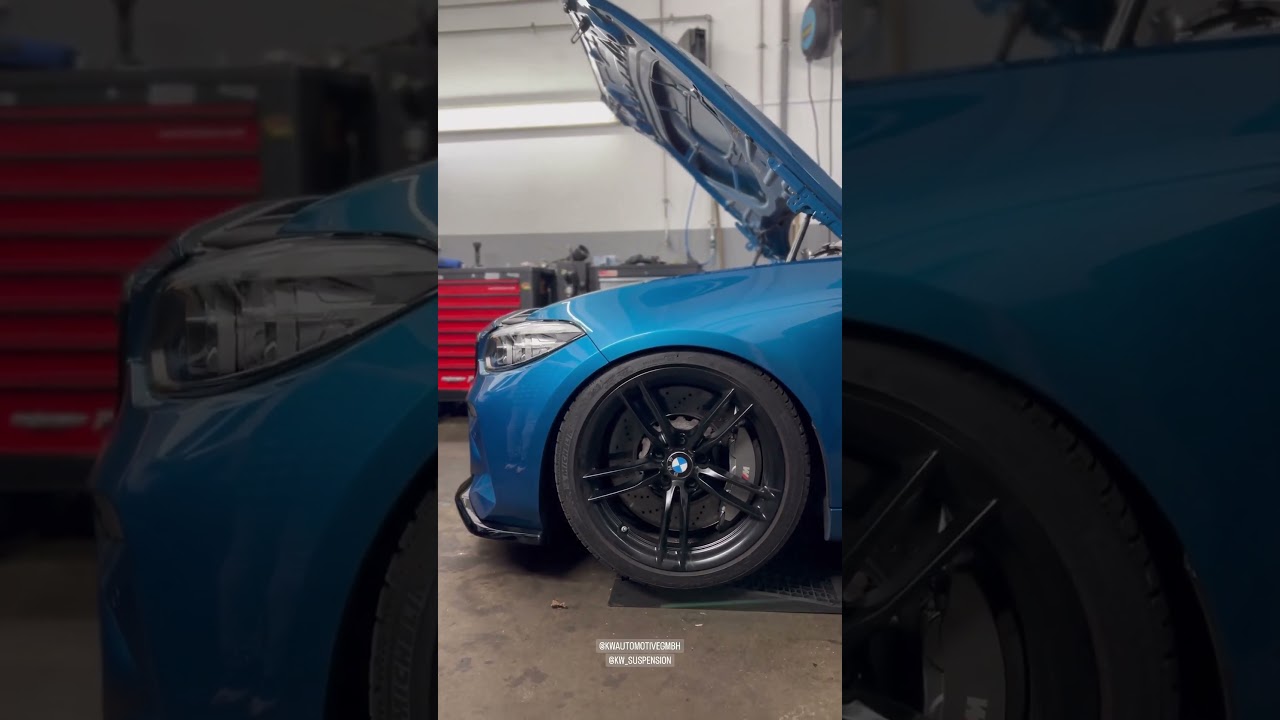 This looks sick. BMW M2 COMPETITION // KW V3 