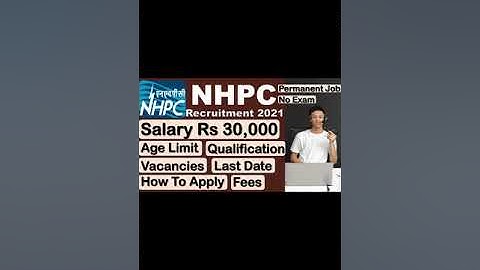 Recruitment by NHPC 2021 | No Exam | For more details link is given in the comment box