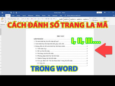 Cách đánh số trang la mã trong word | đánh số trang la mã kết hợp số