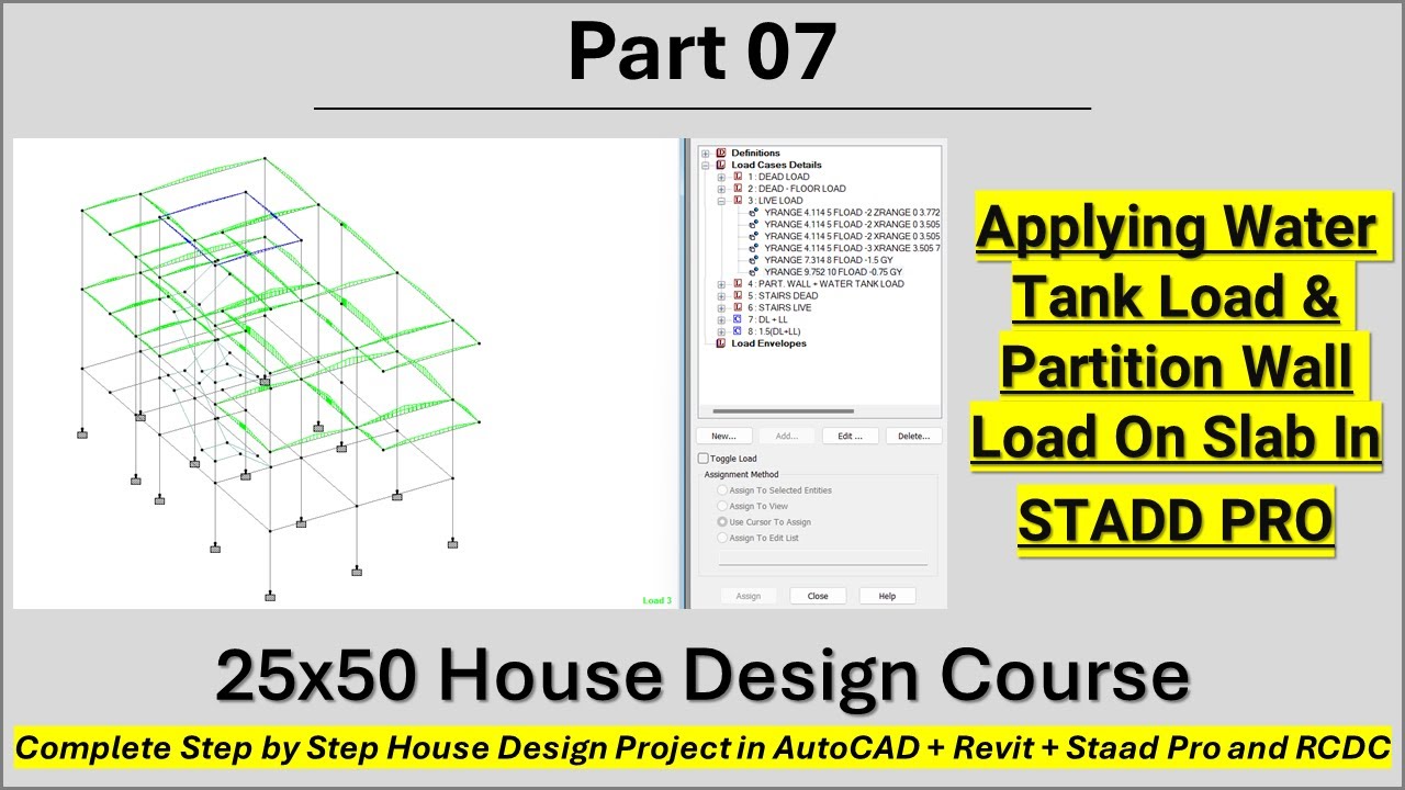25X50 House Design Project | Day 07 Water Tank Load and Partition wall ...