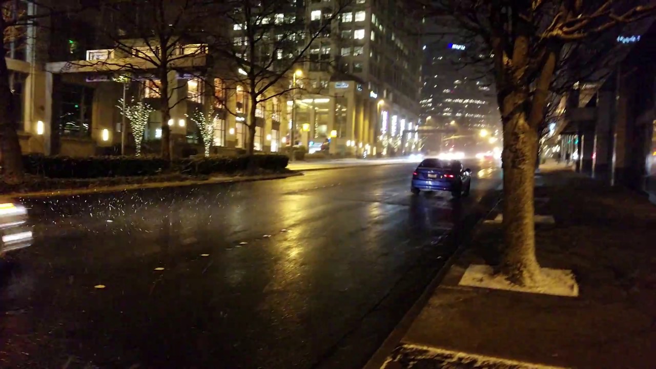 Seattle Snow Downtown Bellevue YouTube