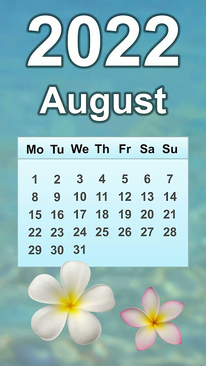 August 2022 Calendar