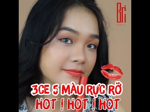 [REVIEW] 5 Màu Mới Siêu HOT của dòng son 3CE Velvet Lip Tint !!