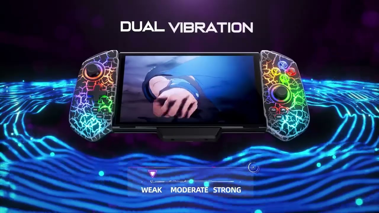 BEBONCOOL Hall Effect Switch Joycon Controller Replacement with  RGB/ Turbo/Precise Motion Control