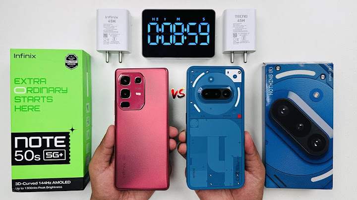 Infinix Note 50s 5G vs Nothing Phone 3A Charging Test