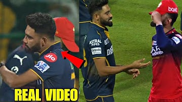 Mohammed Siraj heart winning gesture when Virat Kohli was crying after RCB lost the match against GT