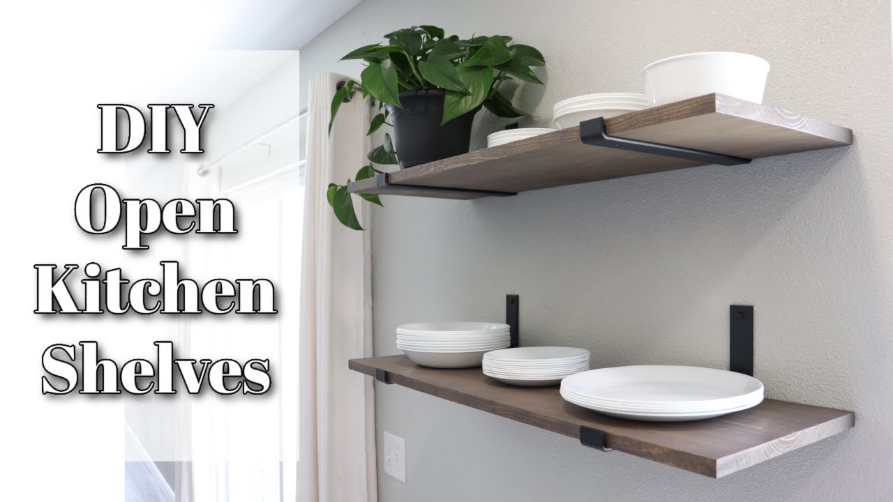 DIY Open Shelving Kitchen Guide - Bigger Than the Three of Us