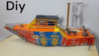Make An Amazing Boat With Cans - DIY BOAT   sis.man