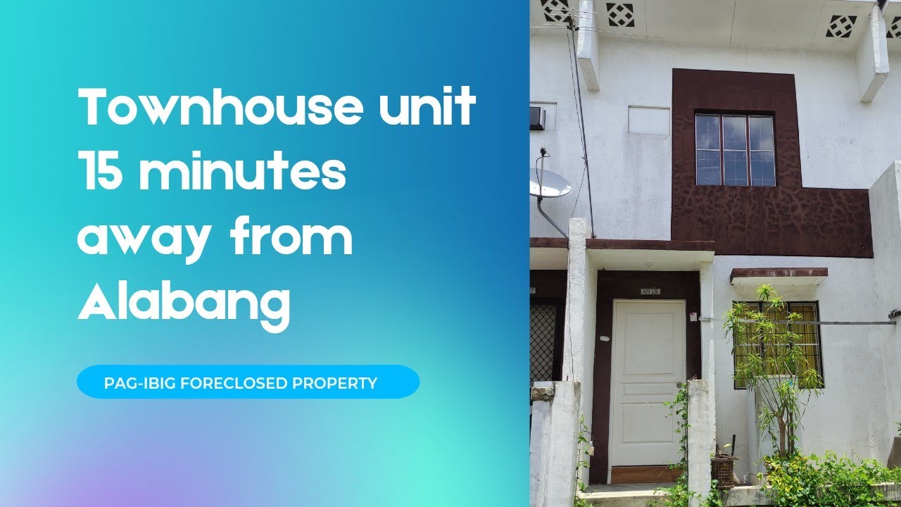A HOME 15 minutes away from Alabang Pagibig Foreclosed Property