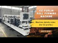 cz purlin roll forming machine, Full Automatic C&Z Purlin Production Line #purlinrollformingmachine
