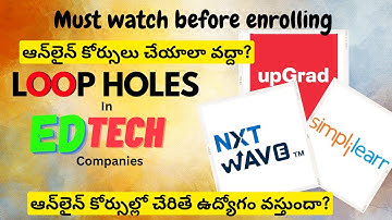 Exposed: Truth About EdTech Companies and Their Job Promises | Nxtwave CCBP Review Telugu