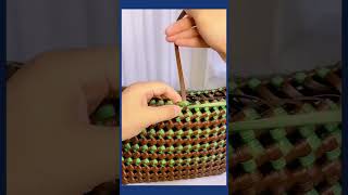 The Secret Behind This Beautiful Woven Bag#WovenBag #Weaving #BasketWeaving #Handmade #Craftsmanship