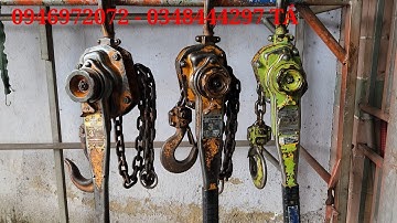 Phân biệt 3 loại pa lăng xích lắc tay 3 tấn KITO nhật bãi chia sẽ cùng AE