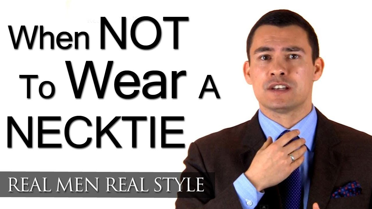 When Is It Inappropriate To Wear A Necktie?  Knowing When To Forget The Tie - Necktie Style Tips